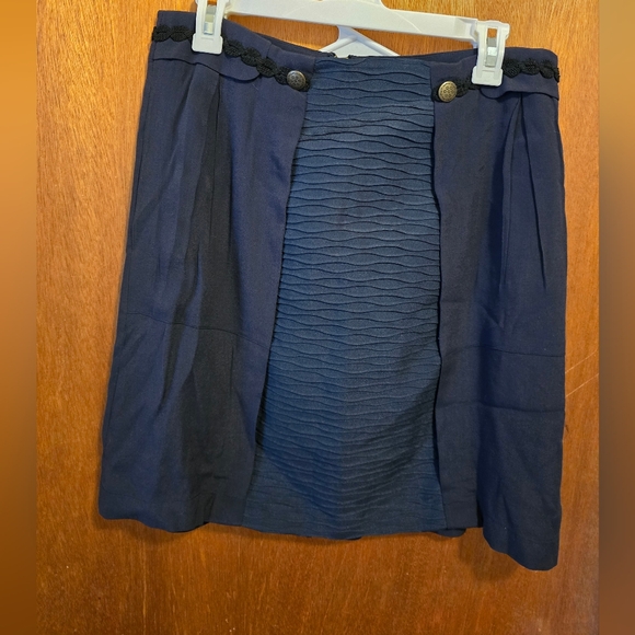Anthropologie Dresses & Skirts - Anthropologie Girls From Savoy Elegant Navy Skirt Size 10 NWOT
